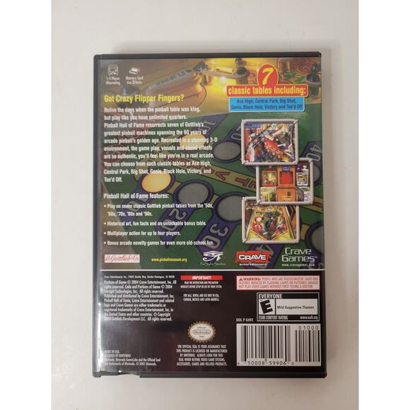 Pinball Hall of Fame: The Gottlieb Collection – Nintendo GameCube (2004) - Picture 2 of 3